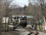 V92 conductor exits the train to be driven out to the mill