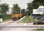 CNY-10 with a pretty neat consist rolls east(south) on the L&HR at Vernon Crossing Rd