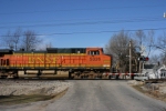 BNSF 5326 xrossing over Hauser Street. MP 347.0