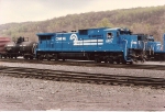 C39-8 6017 gets pressed into yard service today at the west end of the yard