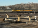 Westbound UP Empty Coal Train Over a Northbound BNSF Empty Coal Train DPU