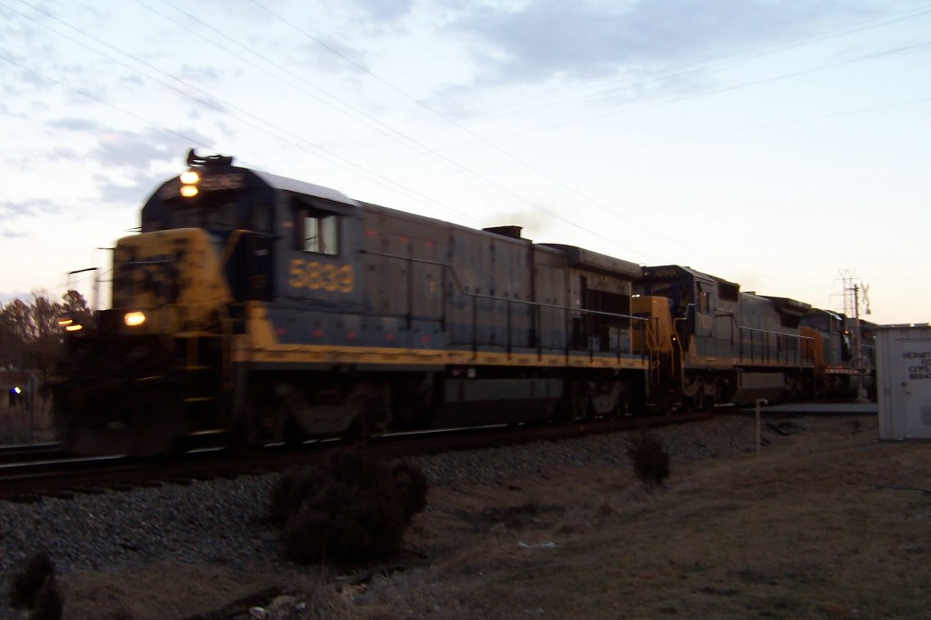 One of the few Cab Signal Equipped B36's lead the Herzog train North