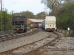 NS 9142 sitting back in the yard