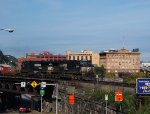 An eastbound intermodal rolls through Pittsburgh. 