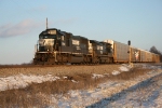 WB NS 2558, 9716 at East end of Golden Gate siding. (MP 128)