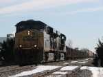 Q335-04 waits for a signal at the west end before heading into town