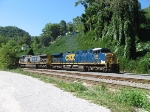 CSX 592 in somewhat-fresh paint