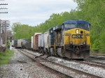 CSX 698 leads Q326-22 onto 2 Track