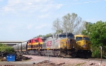 Belle Hop and ex-CNW waiting at Air Line Jct.