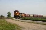 BNSF 5303 on the merry-go-round grain loop