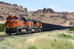 BNSF U-LAURBE0-13T - Loaded Coke train