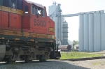 BNSF 5303 following the rear of it's train