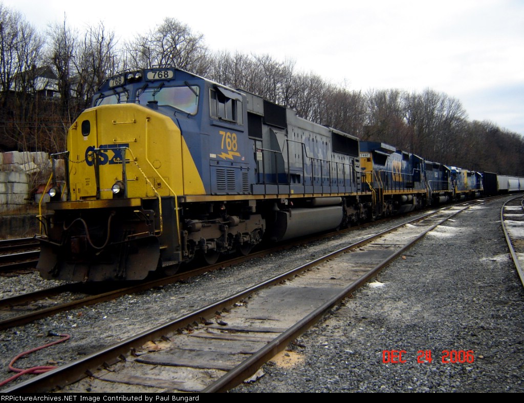 CSX 768  SD70MAC  Upgraded To SD70ACe    12/24/2006