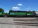 BNSF 7021 In Two-Tone Green!