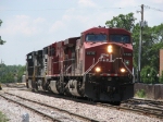 870's power returns east after dropping its coal loads at Spaulding for the EJ&E