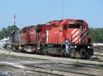 X500's power returns to the yard after being turned and adding 1 of the 3 remaining CSX SD38's