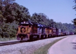 Eastbound at River Road, south of Chillicothe, Ohio.