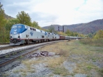 The New River Train pulls into Hinton for Train Days