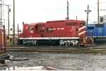 Ex VTR  now BR&W GP-7 enroute to its home, seen at Oak Island's engine facility