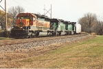 Westbound manifest just outside the yard