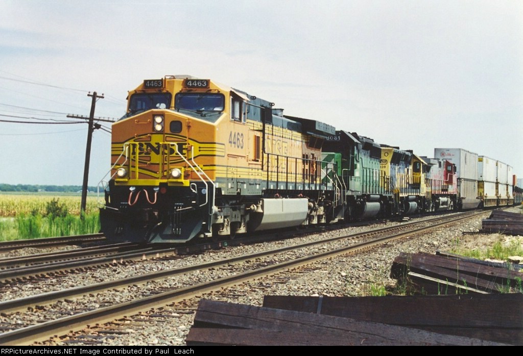 Westbound stack train