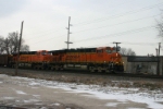 BNSF 6063 on coal loads