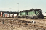 Eastbound stack train through University