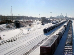 090105001 Northstar MNRX 505-503-504-502 coupled together at BNSF Northtown Yard's caboose track