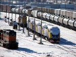 090105006 Northstar MNRX 505-503-504-502 coupled together at BNSF Northtown Yard's caboose track