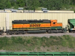 090523009 BNSF 8029 in hump lashup at Northtown Yard