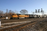 BNSF 9937 on empty MIchigan hoppers