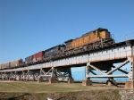 UP 9101 On Huey P. Long Bridge