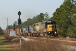 NB freight spliting the signals at the SE of the siding