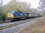 CSX Q595-11 passes the south end of Baker Siding