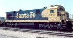 Santa Fe 8160 on an intermodal train