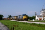 CSX Q574-16 northbound enters Memphis Jct Yard approaching MP 118 at 8:19am 6/17/09 