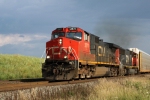 CN 2571 leads a northbound approaching Weyer Rd.