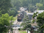 Seen here is the V92 coming out of James Madison University approaching S. Main St.