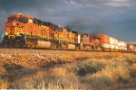 Westbound stack train