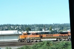 BNSF 1036 & BNSF 7254 THRU BUS WINDOW