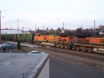 BNSF 5683 2nd of 2 Loco set heading East on the Fallbridge Sub