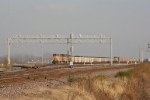 Two UP coal trains at the south end of Dupo Yard