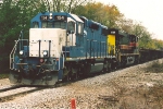 Eastbound manifest exits siding