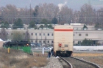 Setting the loco out on the spur