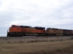 BNSF 9308 Brings a Doublestack Train Past My Location West of Town