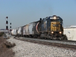 CSX 8661 leads the 19 cars of L326-16 past the west end of the siding