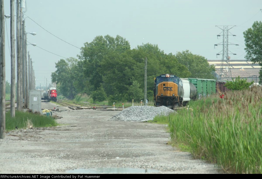 Two trains for the EJ&E connection track