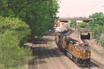 Eastbound Z train curls through Westminster