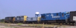 CSX 7123 is the last unit of an unusual consist