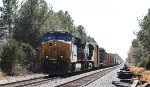 CSX 3366 leads train Q410 northbound